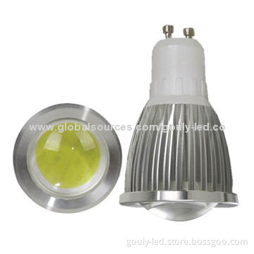 GU10 LED bulbs with COB 5w and 500lm pure white 6,000K